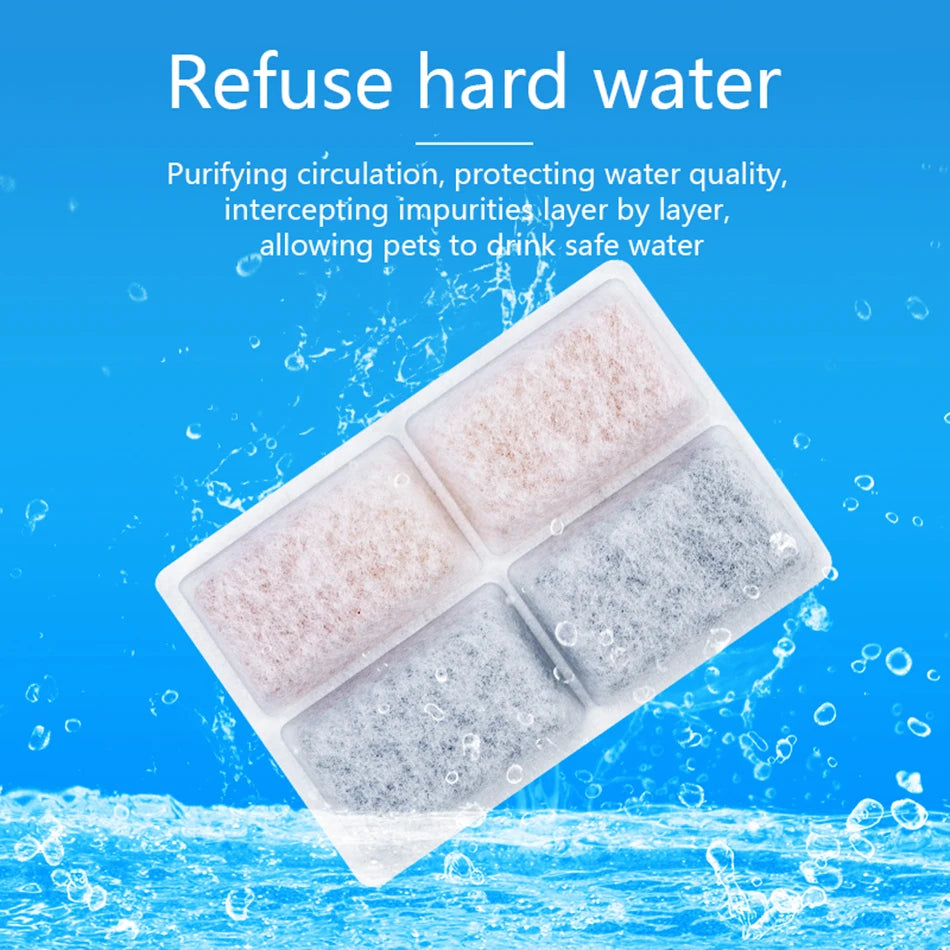 Cat Water Dispenser Filter Cartridge Pet Replacement Activated Carbon Filter Pet Care Accessory Multiple Filtration System