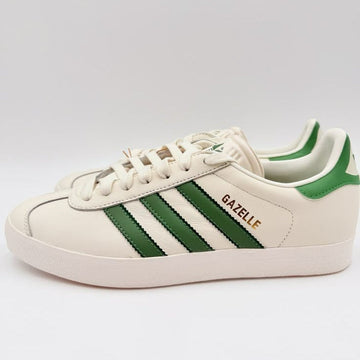 Adidas Originals Gazelle Leather Sneakers – Off White / Collegiate Green