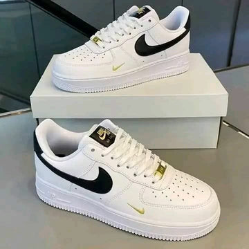 Nike Air Force 1 '07 Essential – White / Black / Gold